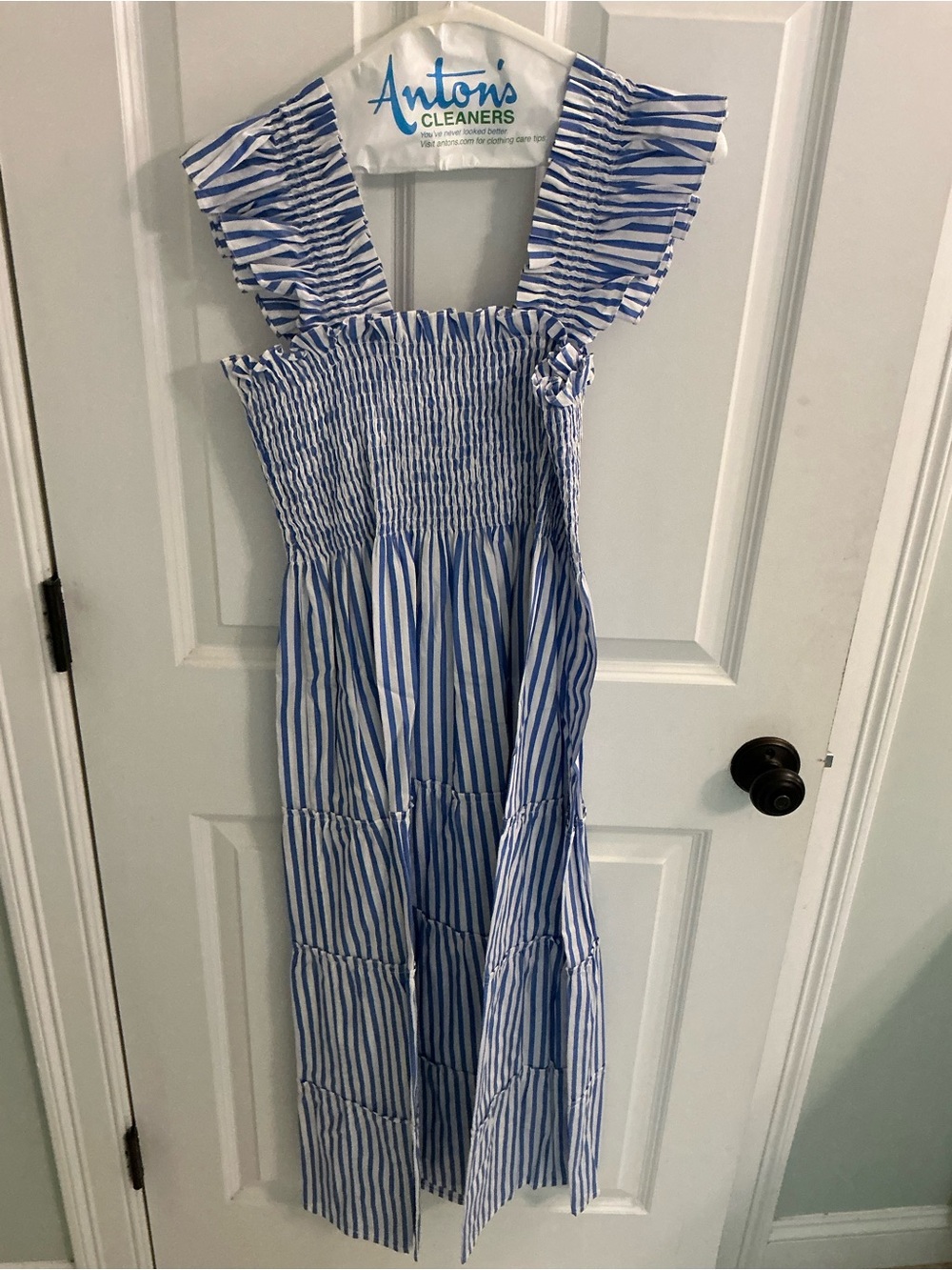Hill House Home Ellie Nap Dress in Blueberry Stripe sz medium - Picture 6 of 6